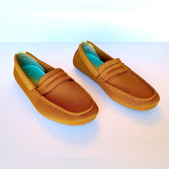 Rothy’s The Driver Loafer Cognac Brown Slip-On Flats 9.5 Excellent - Picture 2 of 12